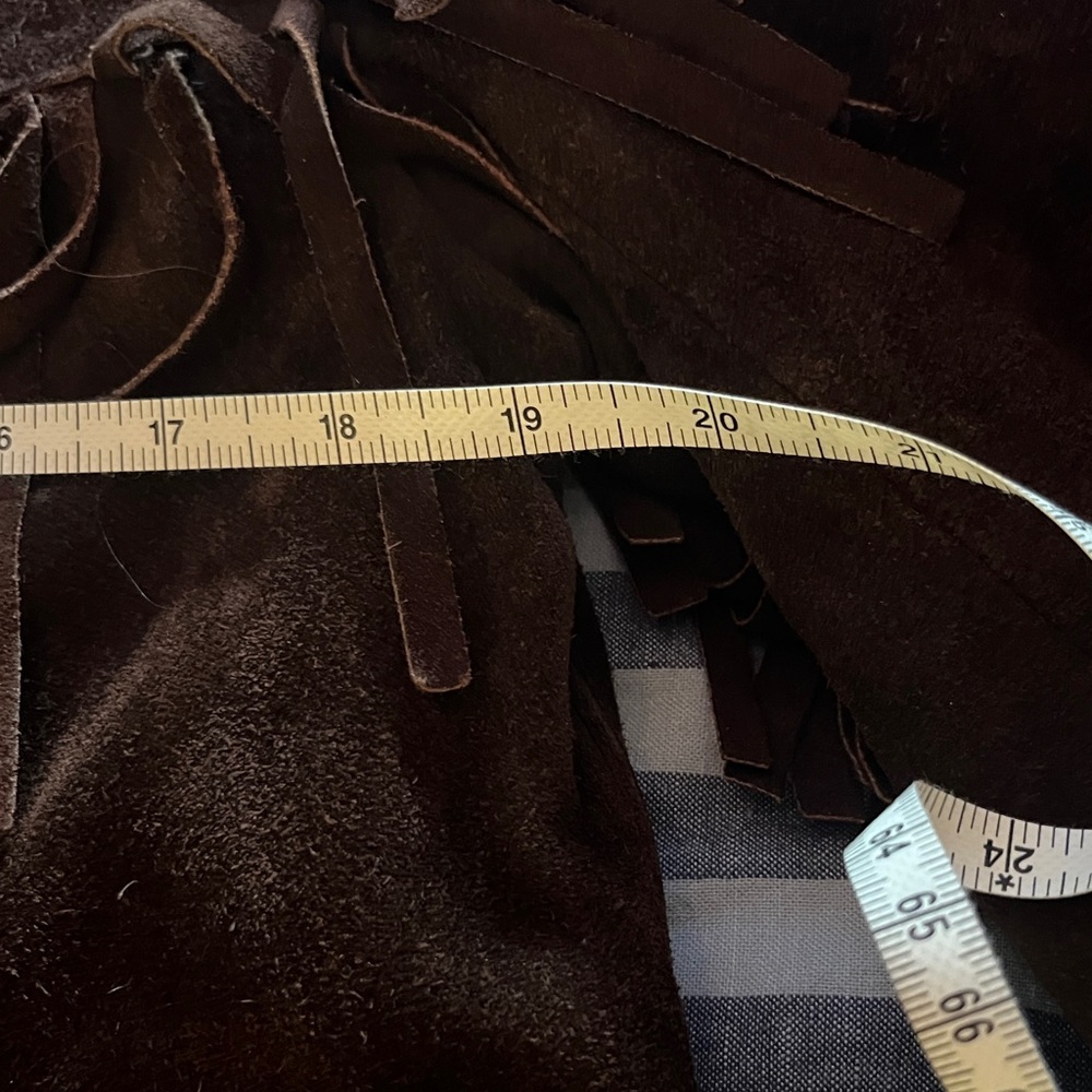 Brown Suede Fringe Jacket - Picture 13 of 13